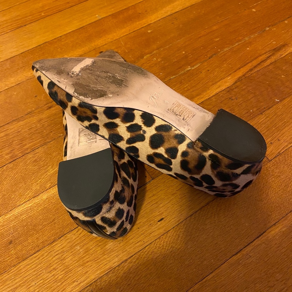 J Crew Pointy Toe Leopard Print Flats - image 5